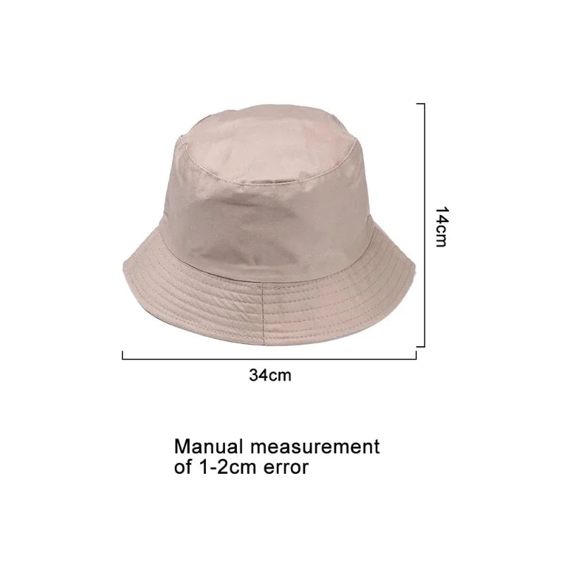 Summer Foldable Bucket Hat Unisex Outdoor Sunscreen Cotton Fishing Hunting Cap Men Basin Chapeau Sun Prevent Hats for Women 2023