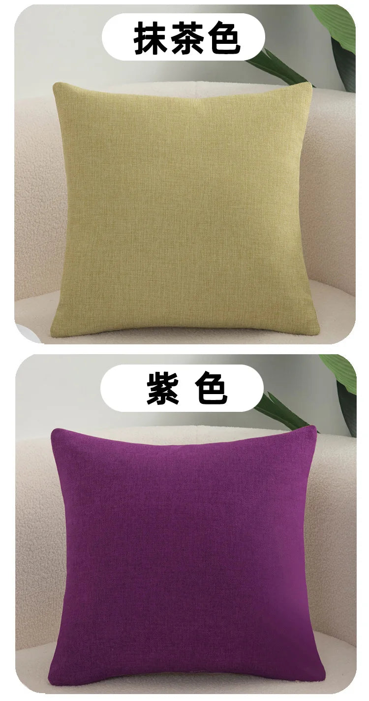 Decorative Square Throw Pillow Cushion Covers Super Soft Chenille Farmhouse Fall Pillowcase Living Room Bedroom Sofa Couch