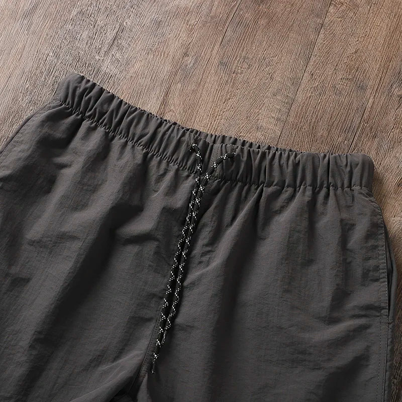 Men's Summer Thin Breathable Quick Dry Waterproof Beach Shorts Outdoor Sports Moisture Wicking Lightweight Casual Shorts