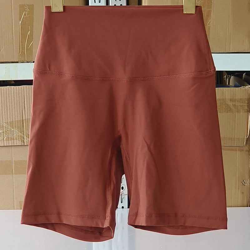 Sexy Solid Color Soft Tight Women Fitness Sport Short High Waist Yoga Short Leggings Cycling Comprehensive Training Jog Athletic