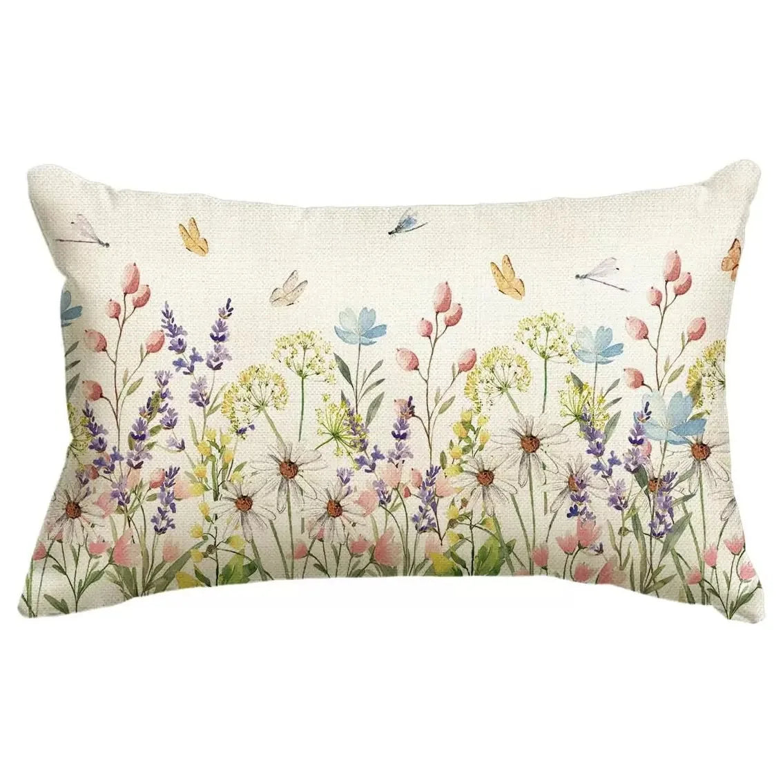 VIKAMA Floral Cushion Cover Double-Sided Printed Living Room Sofa Cushion Cover Bedroom Headboard Pillowcase Home Decor