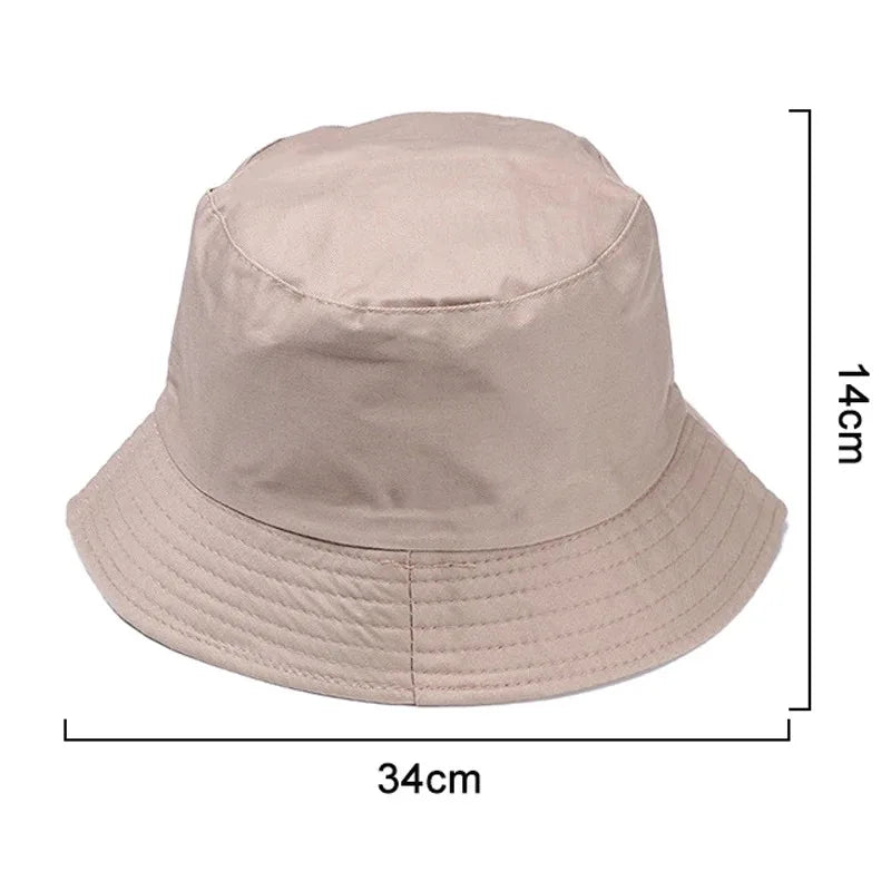 Summer Foldable Bucket Hat Unisex Outdoor Sunscreen Cotton Fishing Hunting Cap Men Basin Chapeau Sun Prevent Hats for Women 2023