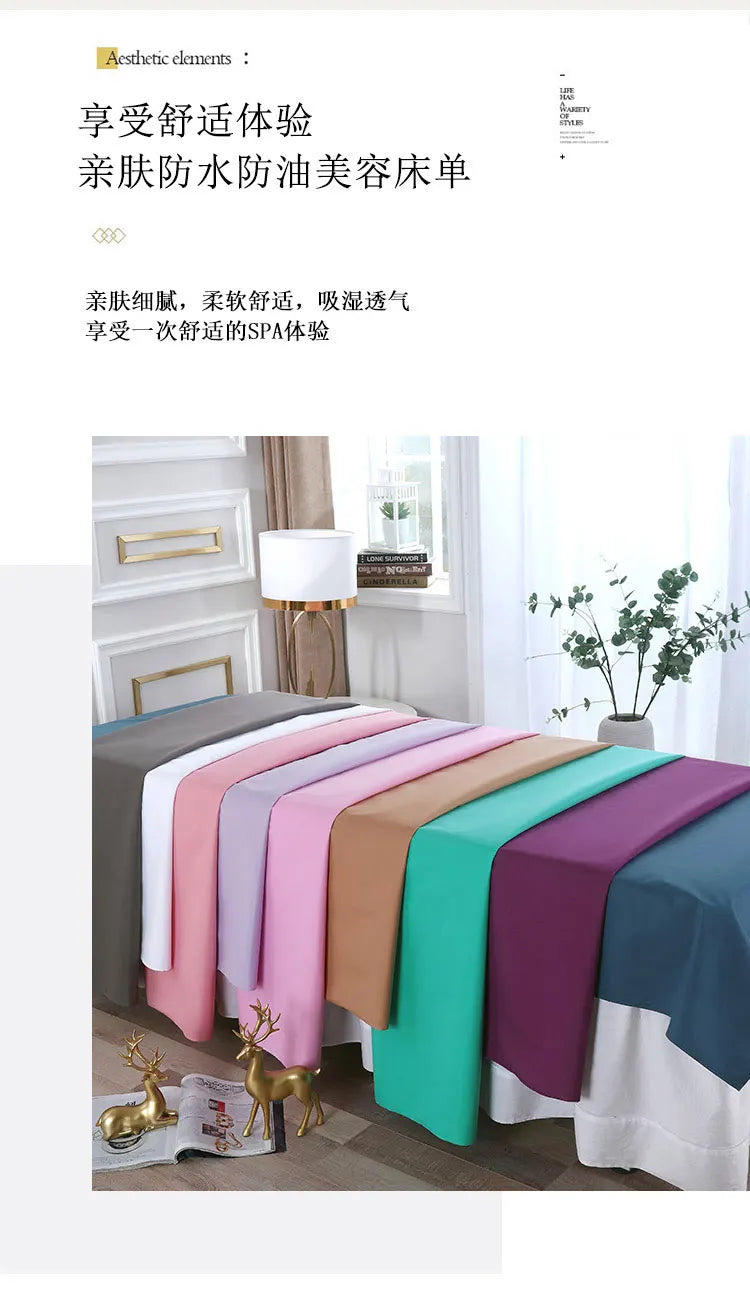Waterproof Oilproof Beauty Salon Bed Sheets SPA Massage Skin-friendly Filmed Bed Table Cover Sheet for Salon Barbershop