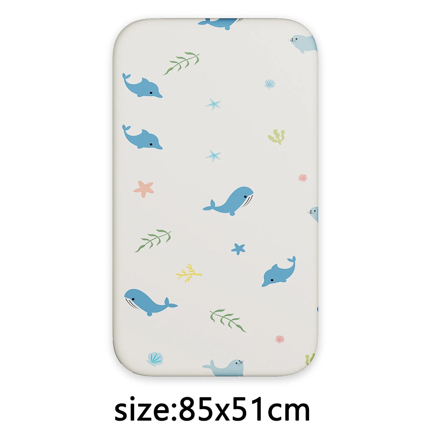 Baby Cot Bed Sheets, 1 Pack Moses Basket Sheet Fitted For Ultra Soft Cotton Baby Crib Sheets For Bassinet, Cot, Moses Basket