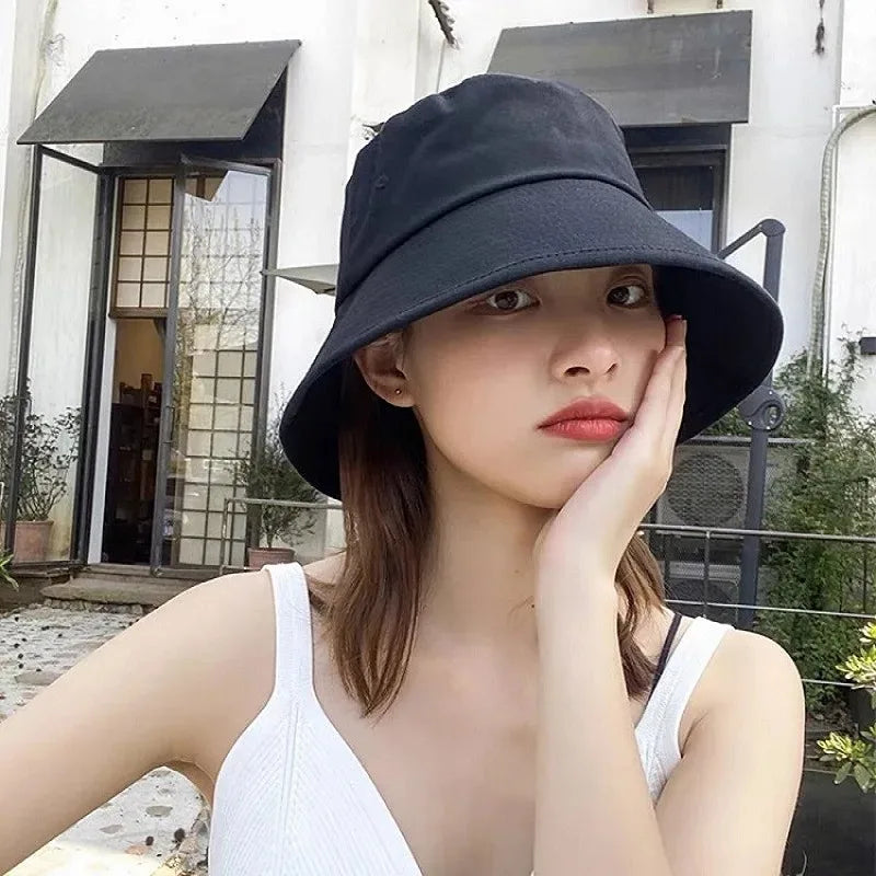 Summer Foldable Bucket Hat Unisex Outdoor Sunscreen Cotton Fishing Hunting Cap Men Basin Chapeau Sun Prevent Hats for Women 2023