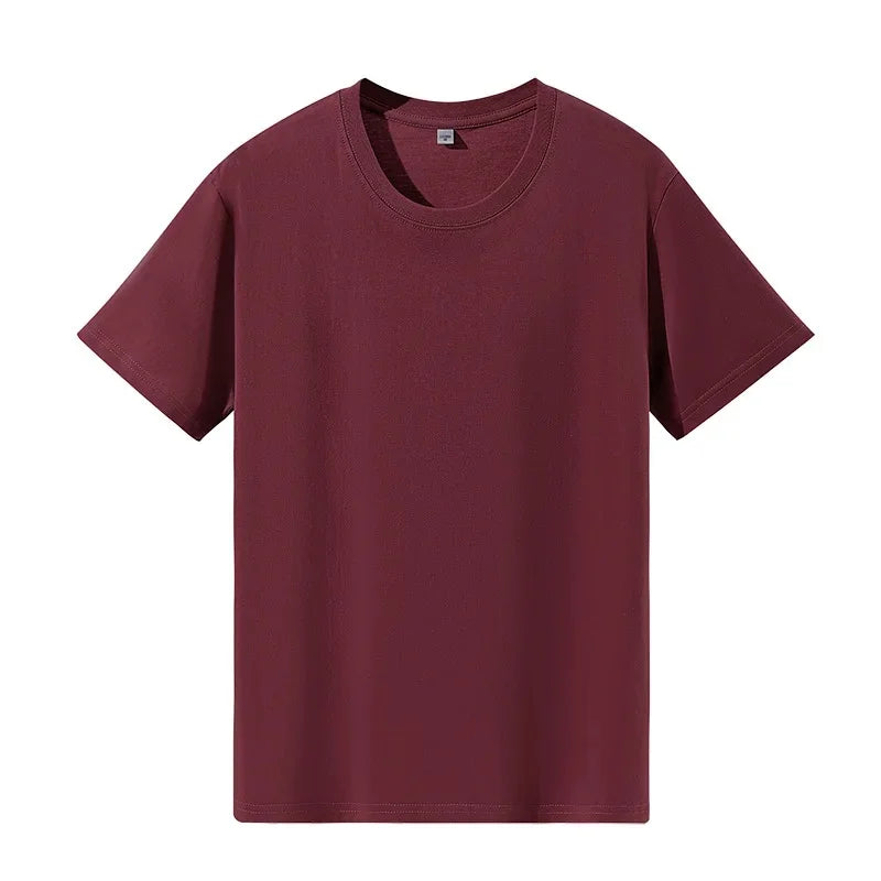 Classic Style Pure Cotton Short Sleeve T-Shirt 19 Colors Available 180 Grams Summer New Arrival Adult Short T-Shirt