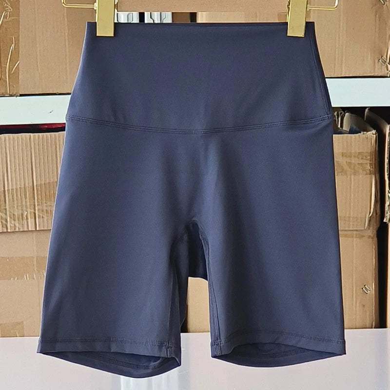Sexy Solid Color Soft Tight Women Fitness Sport Short High Waist Yoga Short Leggings Cycling Comprehensive Training Jog Athletic