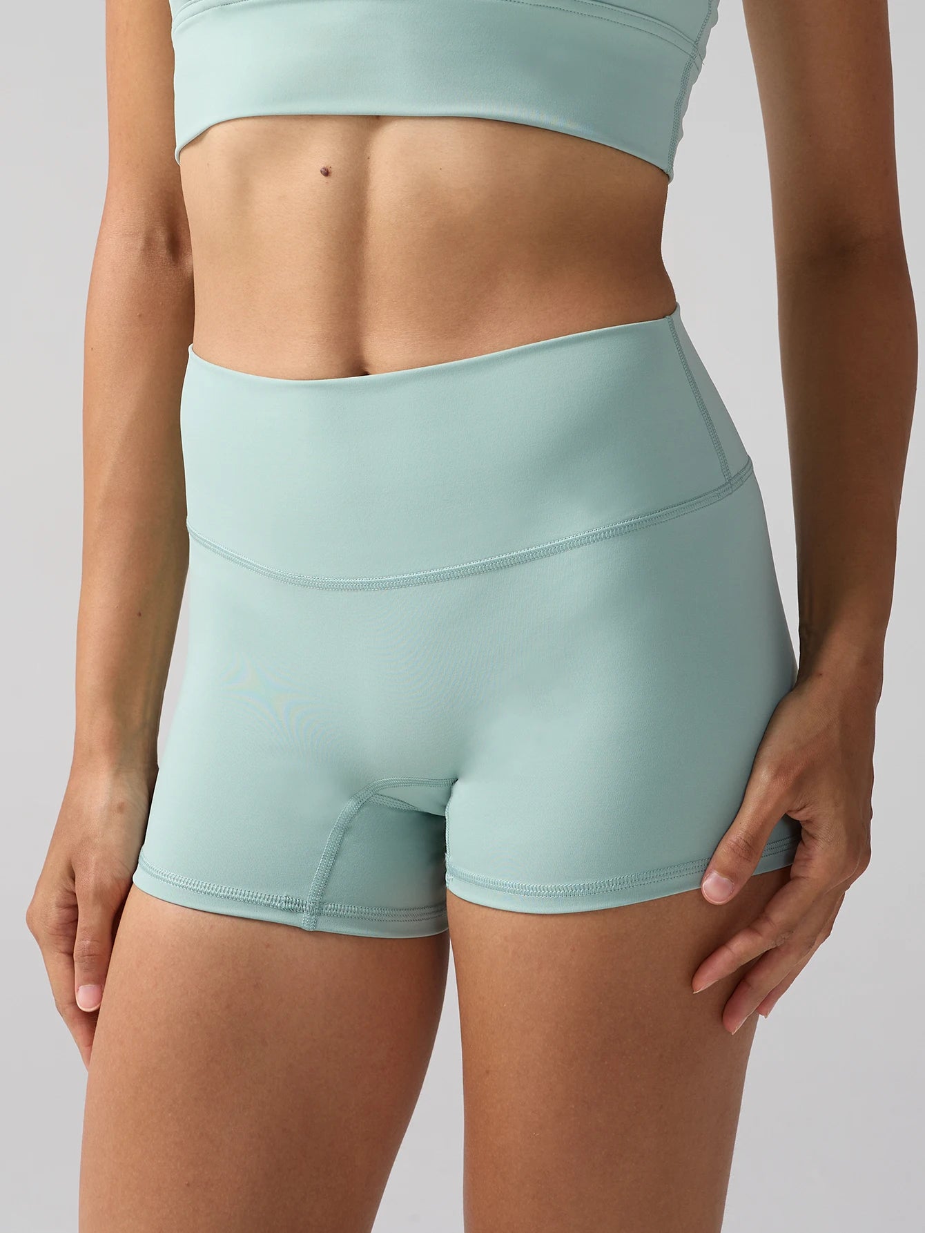 Women's Sports Yoga Shorts with High Waist, Hip Lift, Fitness, Running, Cycling, 3-point Shorts, Quick Drying Women's Yoga Short
