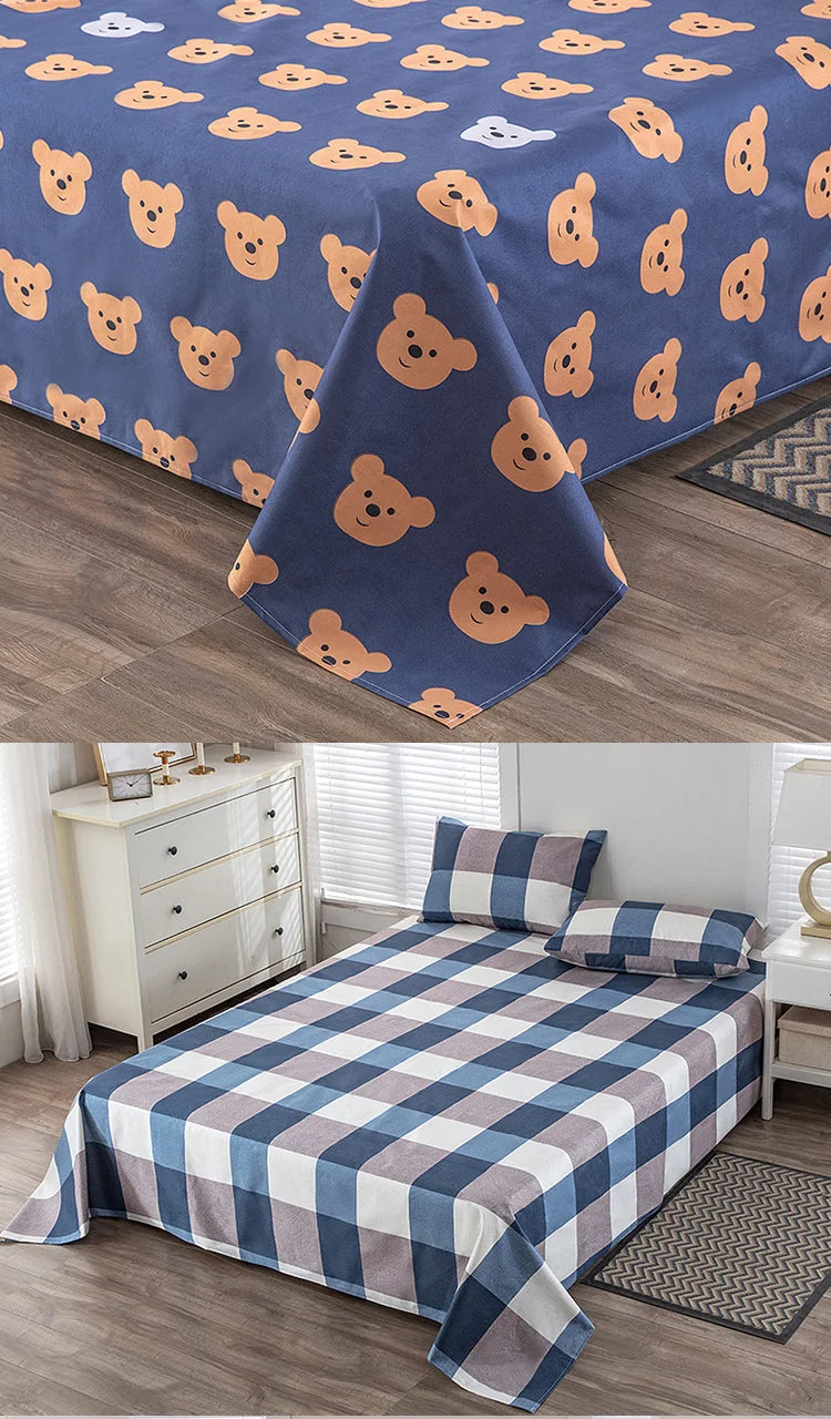 KDJEIKZ  Waterproof Matted Oversized Bed Sheet Incontinence Prevention Urinary Pad Bedspread Cover Dustproof Washable No Pillow