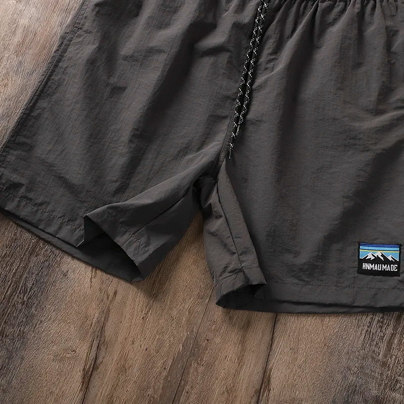 Men's Summer Thin Breathable Quick Dry Waterproof Beach Shorts Outdoor Sports Moisture Wicking Lightweight Casual Shorts