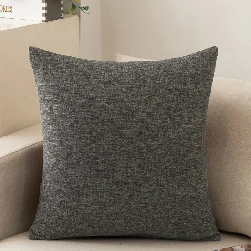 Decorative Square Throw Pillow Cushion Covers Super Soft Chenille Farmhouse Fall Pillowcase Living Room Bedroom Sofa Couch