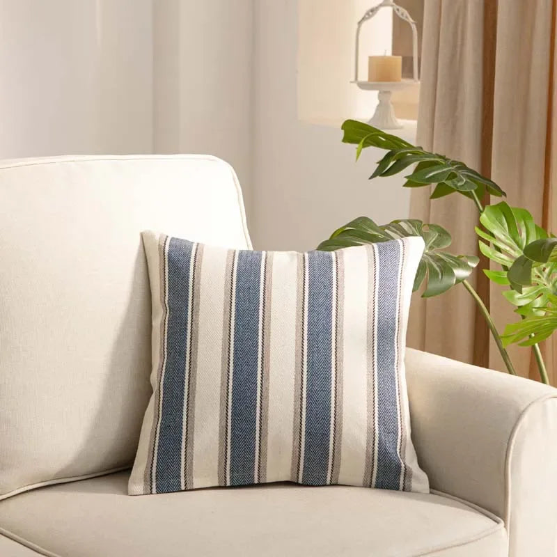Pillow Case Home Decoration Salon Cushion Cover Solid Pillowcase with Zipper Cotton Linen for Sofa Car Chair 45x45 40X40