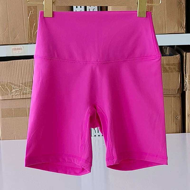 Sexy Solid Color Soft Tight Women Fitness Sport Short High Waist Yoga Short Leggings Cycling Comprehensive Training Jog Athletic