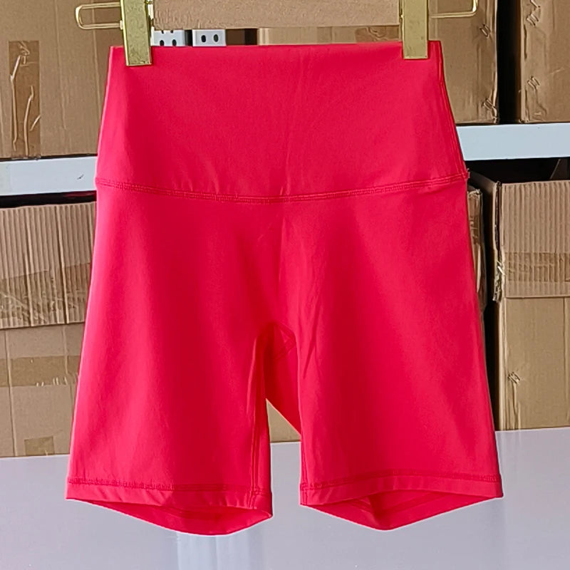 Sexy Solid Color Soft Tight Women Fitness Sport Short High Waist Yoga Short Leggings Cycling Comprehensive Training Jog Athletic