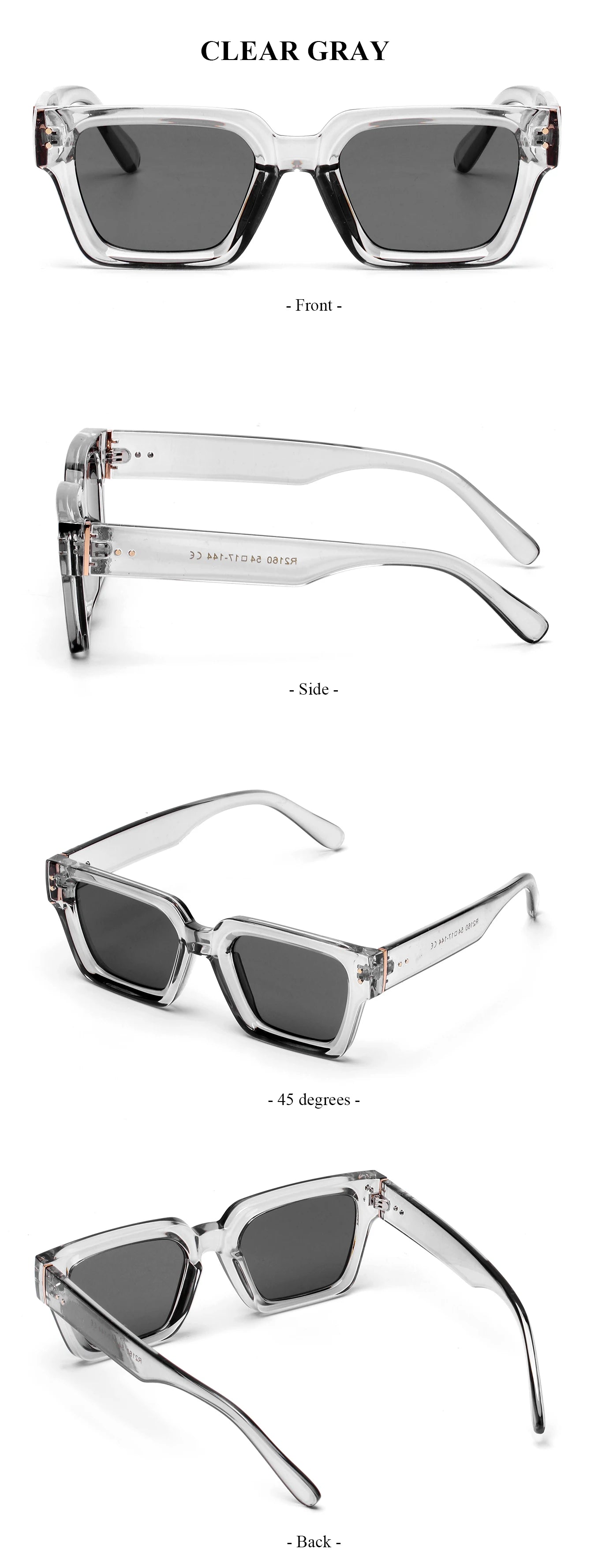 Ruiao 2026 Whole Luxury Premium Shades Designer Black Brand Sunglasses Mens Square lunette de soleil homme gafas de sol hombre