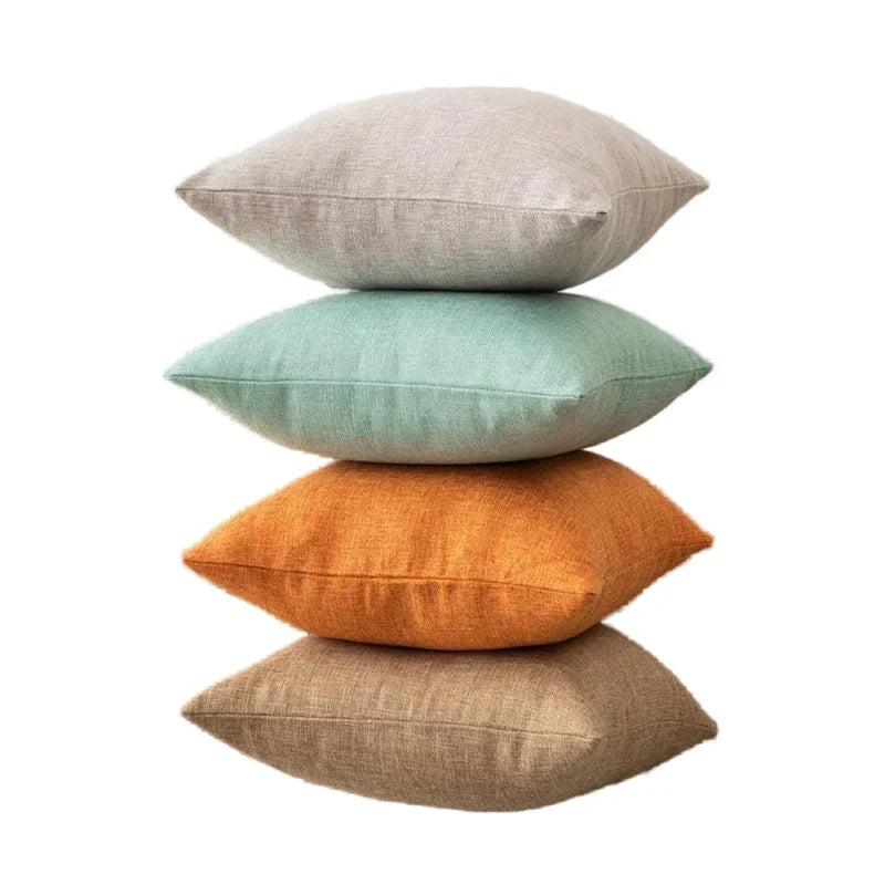 Decorative Square Throw Pillow Cushion Covers Super Soft Chenille Farmhouse Fall Pillowcase Living Room Bedroom Sofa Couch