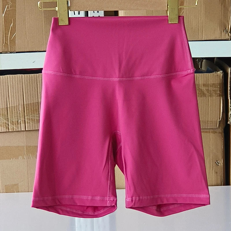 Sexy Solid Color Soft Tight Women Fitness Sport Short High Waist Yoga Short Leggings Cycling Comprehensive Training Jog Athletic
