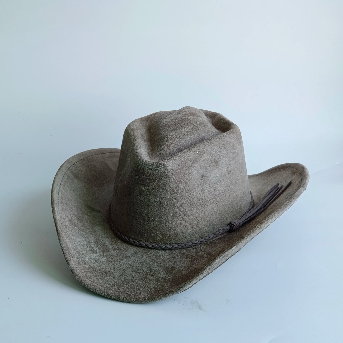 Western Vegan suede hat cowboy hat jazz panama hat unisex women's hat wide brim cowboy hat women's hat cowboy hat