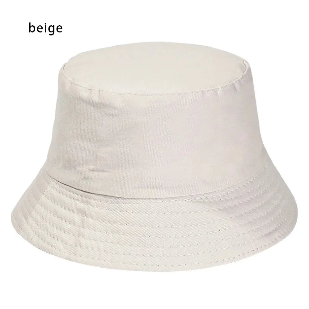 Summer Foldable Bucket Hat Unisex Outdoor Sunscreen Cotton Fishing Hunting Cap Men Basin Chapeau Sun Prevent Hats for Women 2023