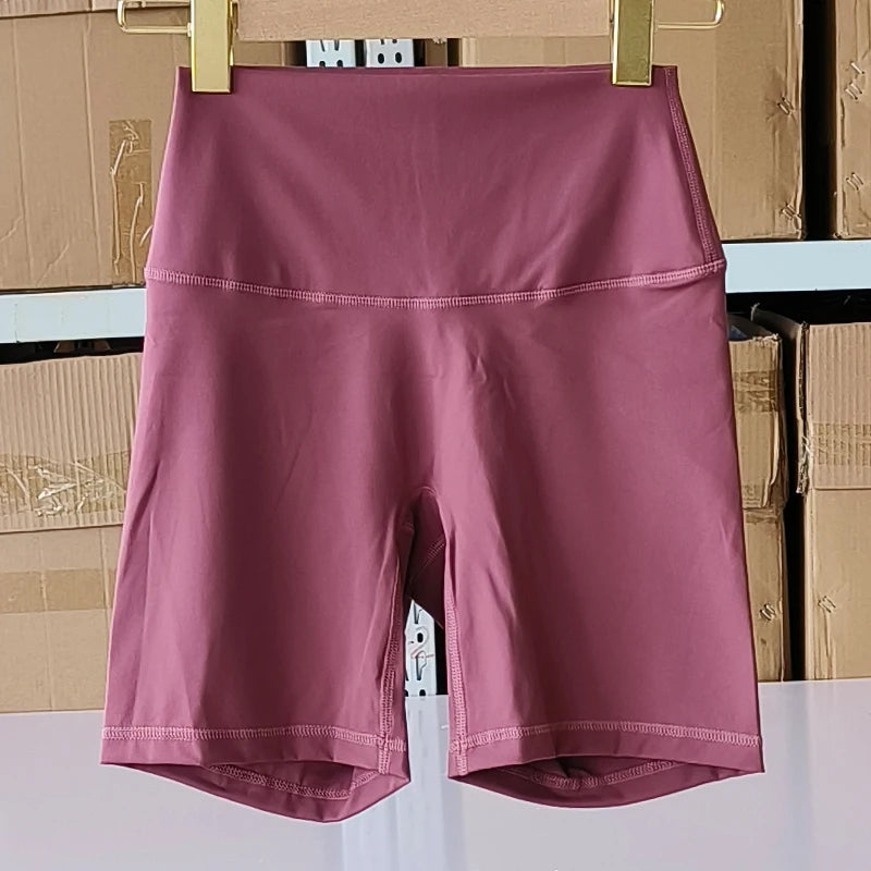 Sexy Solid Color Soft Tight Women Fitness Sport Short High Waist Yoga Short Leggings Cycling Comprehensive Training Jog Athletic