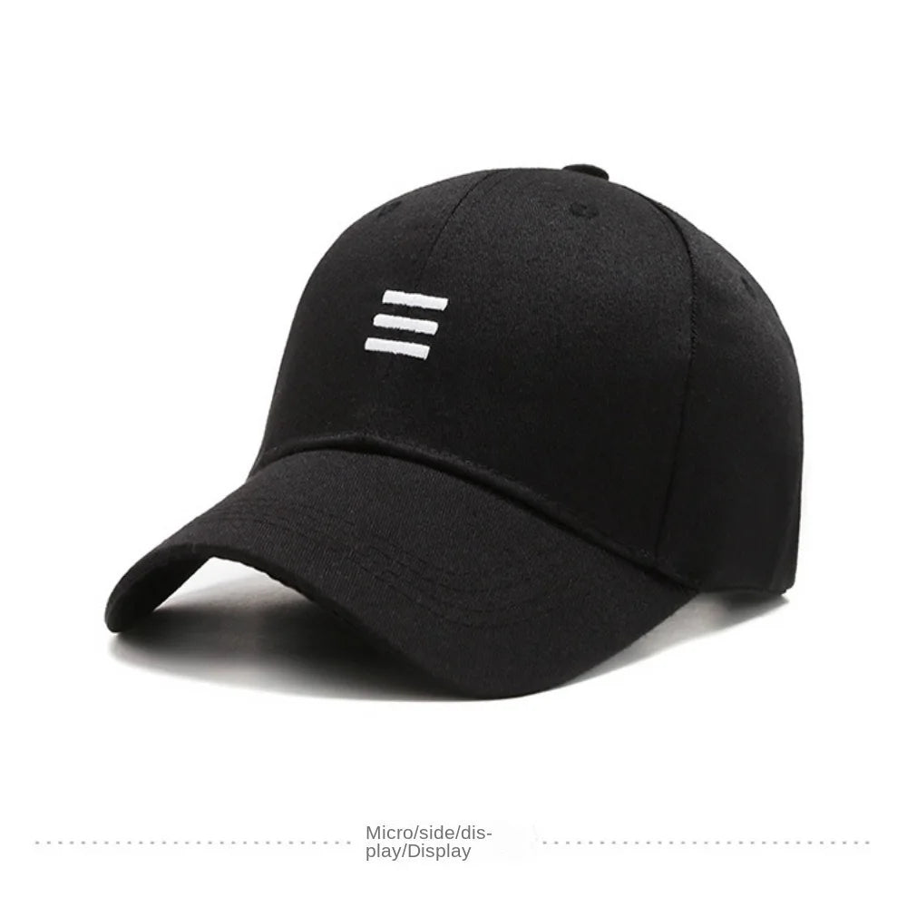 Hat trendy simple three horizontal bars Summer Baseball Men Women's fashion leisure sunshade Cap