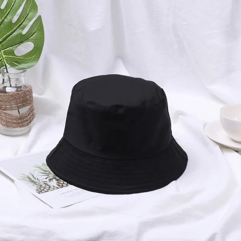 Summer Foldable Bucket Hat Unisex Outdoor Sunscreen Cotton Fishing Hunting Cap Men Basin Chapeau Sun Prevent Hats for Women 2023