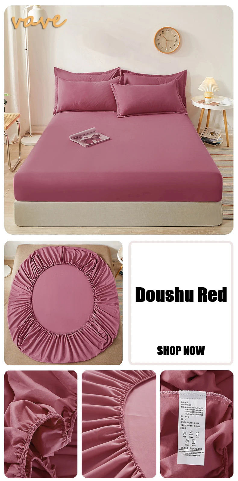100% Cotton Fitted Sheet with Elastic Bands Non Slip Adjustable Mattress Covers for Single Double King Queen Bed,140/160/200cm