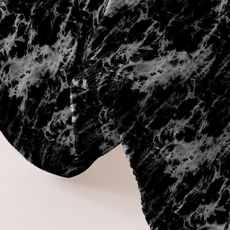 1 Simple modern Marble pattern printed matte Fitted Sheet, bedroom printed bed cover, bedding (excluding pillowcases)
