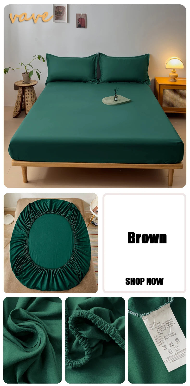 100% Cotton Fitted Sheet with Elastic Bands Non Slip Adjustable Mattress Covers for Single Double King Queen Bed,140/160/200cm