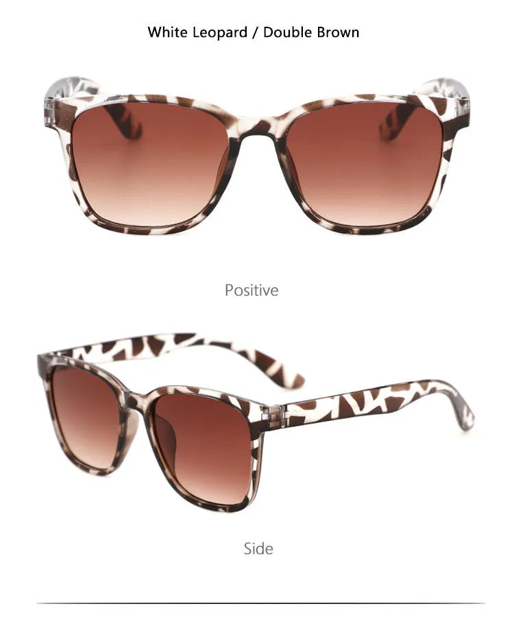 Retro 2026 Classic Vintage Square Sunglasses Women Oversized Sunglasses Women Men Retro Leopard Luxury Sun Glasses UV400