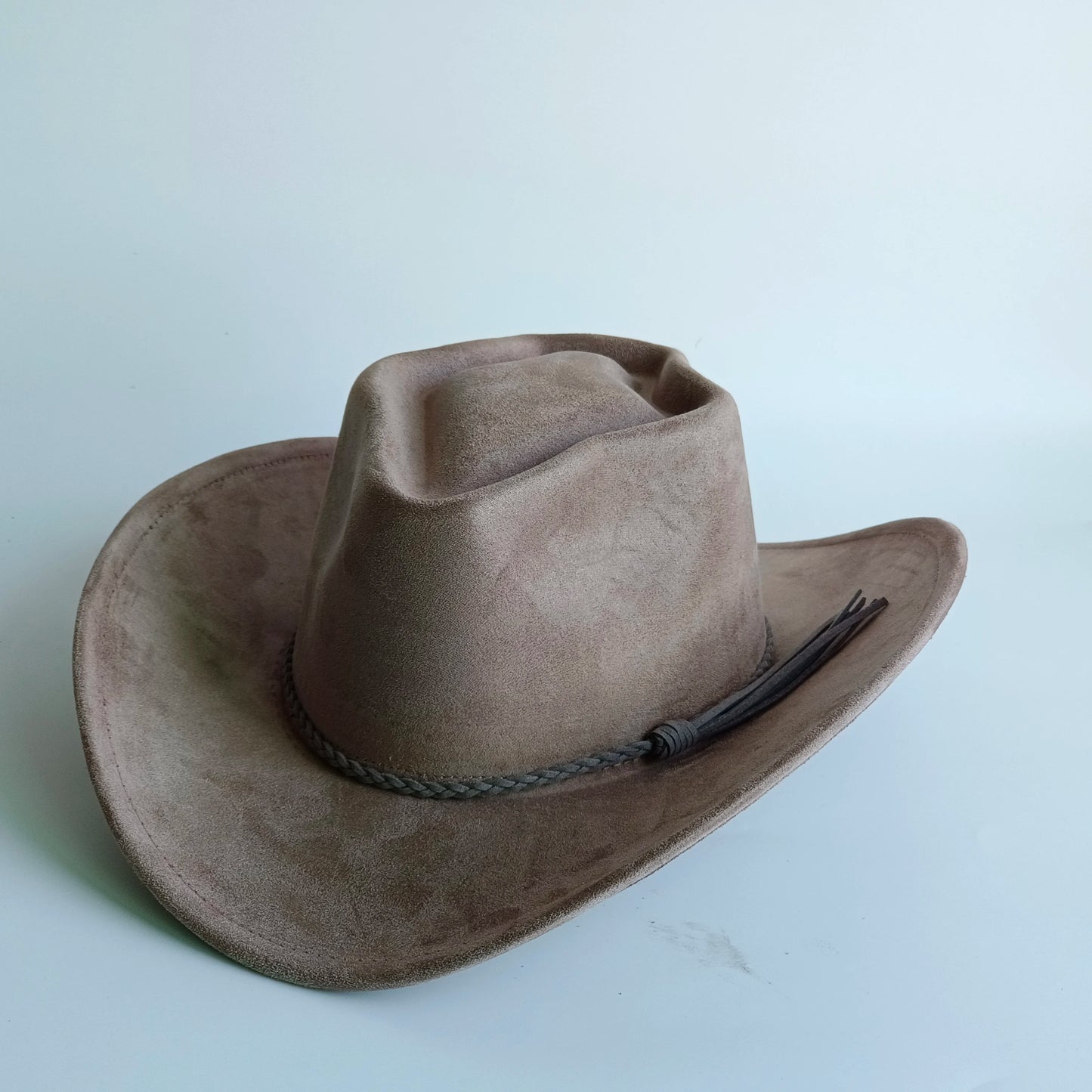 Western Vegan suede hat cowboy hat jazz panama hat unisex women's hat wide brim cowboy hat women's hat cowboy hat