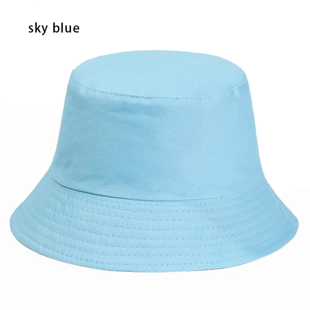Summer Foldable Bucket Hat Unisex Outdoor Sunscreen Cotton Fishing Hunting Cap Men Basin Chapeau Sun Prevent Hats for Women 2023