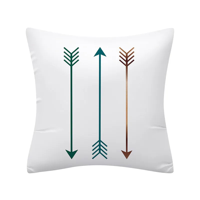 Geometry Cushion Cover 45x45 Polyester Pillowcase Decorative Sofa Cushions Pillowcover Home Decor Black Yellow Blue Pillow Cases