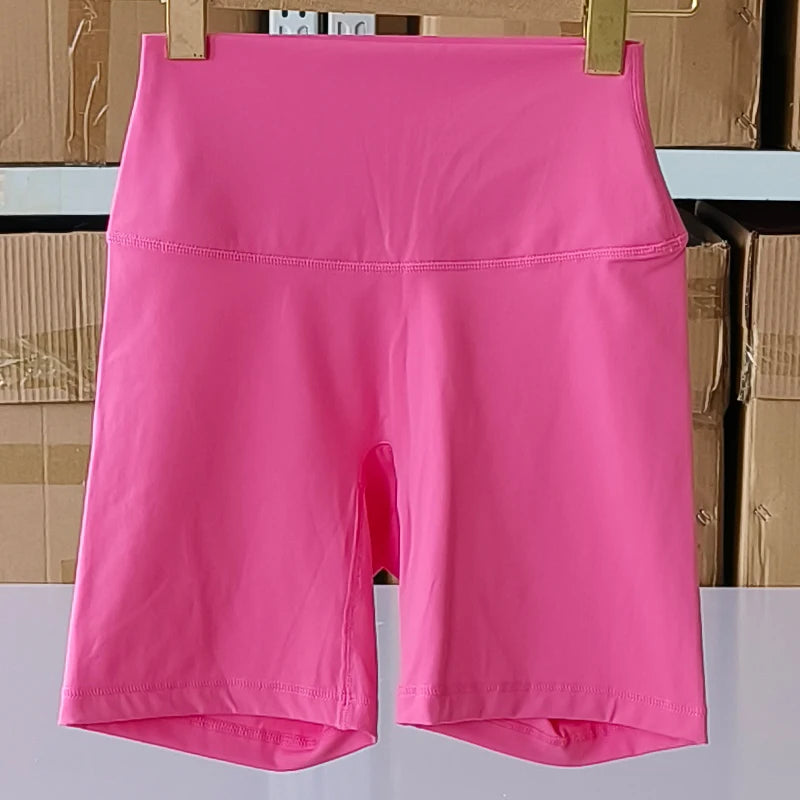 Sexy Solid Color Soft Tight Women Fitness Sport Short High Waist Yoga Short Leggings Cycling Comprehensive Training Jog Athletic