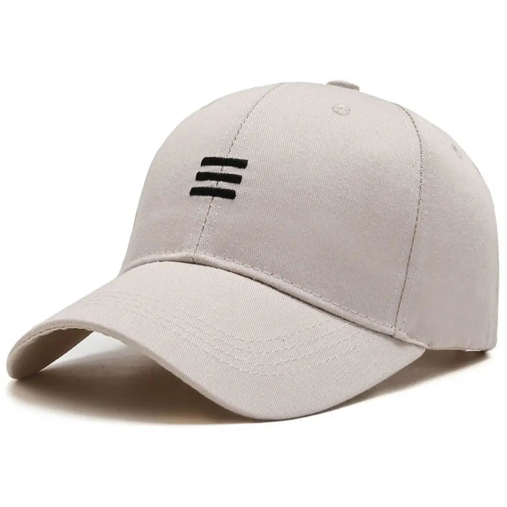 Hat trendy simple three horizontal bars Summer Baseball Men Women's fashion leisure sunshade Cap