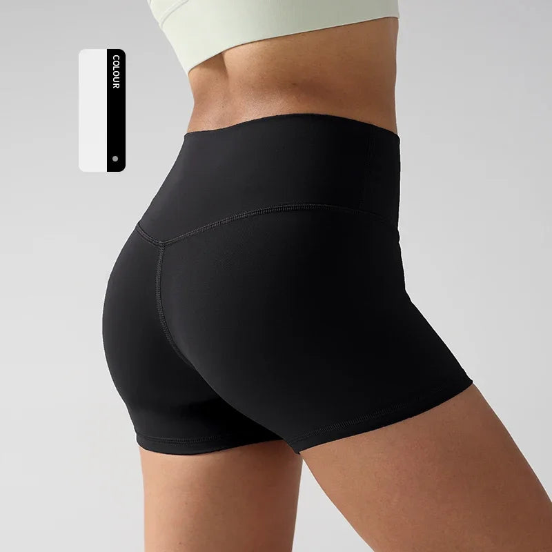 Women's Sports Yoga Shorts with High Waist, Hip Lift, Fitness, Running, Cycling, 3-point Shorts, Quick Drying Women's Yoga Short