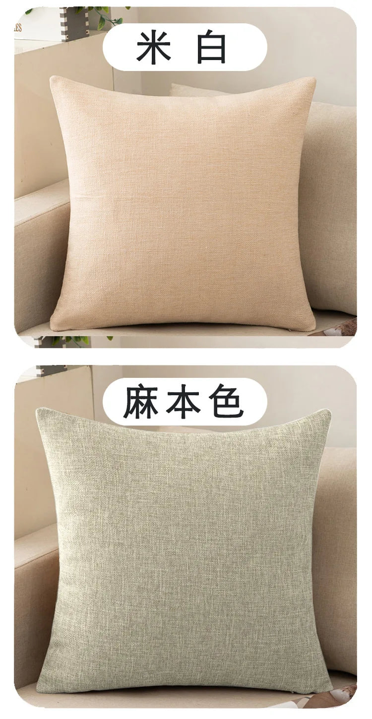 Decorative Square Throw Pillow Cushion Covers Super Soft Chenille Farmhouse Fall Pillowcase Living Room Bedroom Sofa Couch