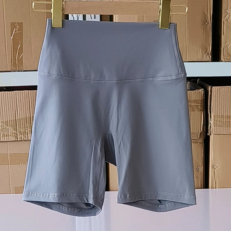 Sexy Solid Color Soft Tight Women Fitness Sport Short High Waist Yoga Short Leggings Cycling Comprehensive Training Jog Athletic