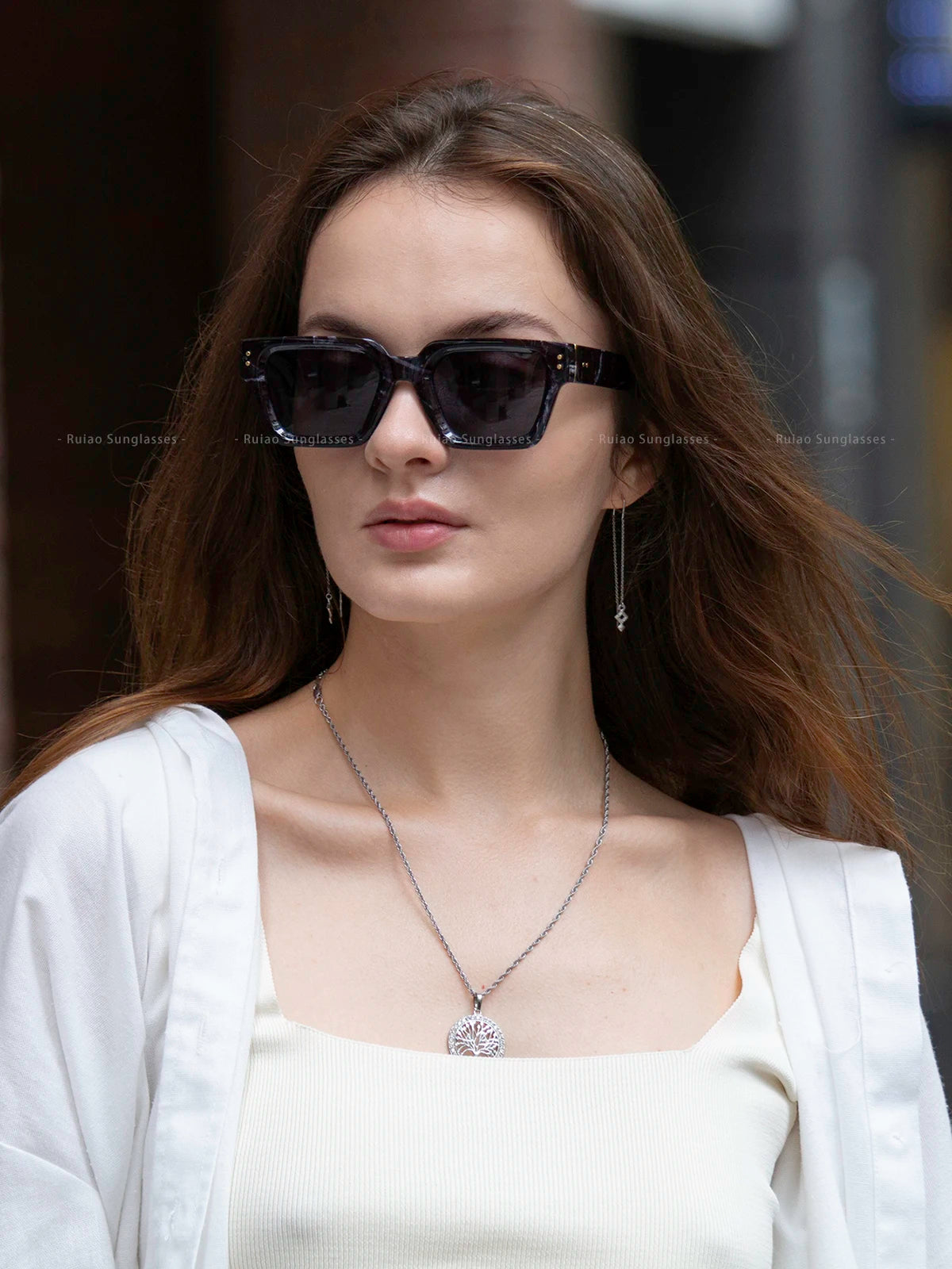 Ruiao 2026 Whole Luxury Premium Shades Designer Black Brand Sunglasses Mens Square lunette de soleil homme gafas de sol hombre