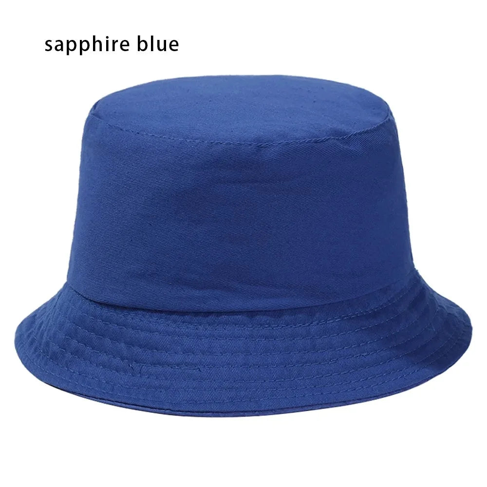 Summer Foldable Bucket Hat Unisex Outdoor Sunscreen Cotton Fishing Hunting Cap Men Basin Chapeau Sun Prevent Hats for Women 2023