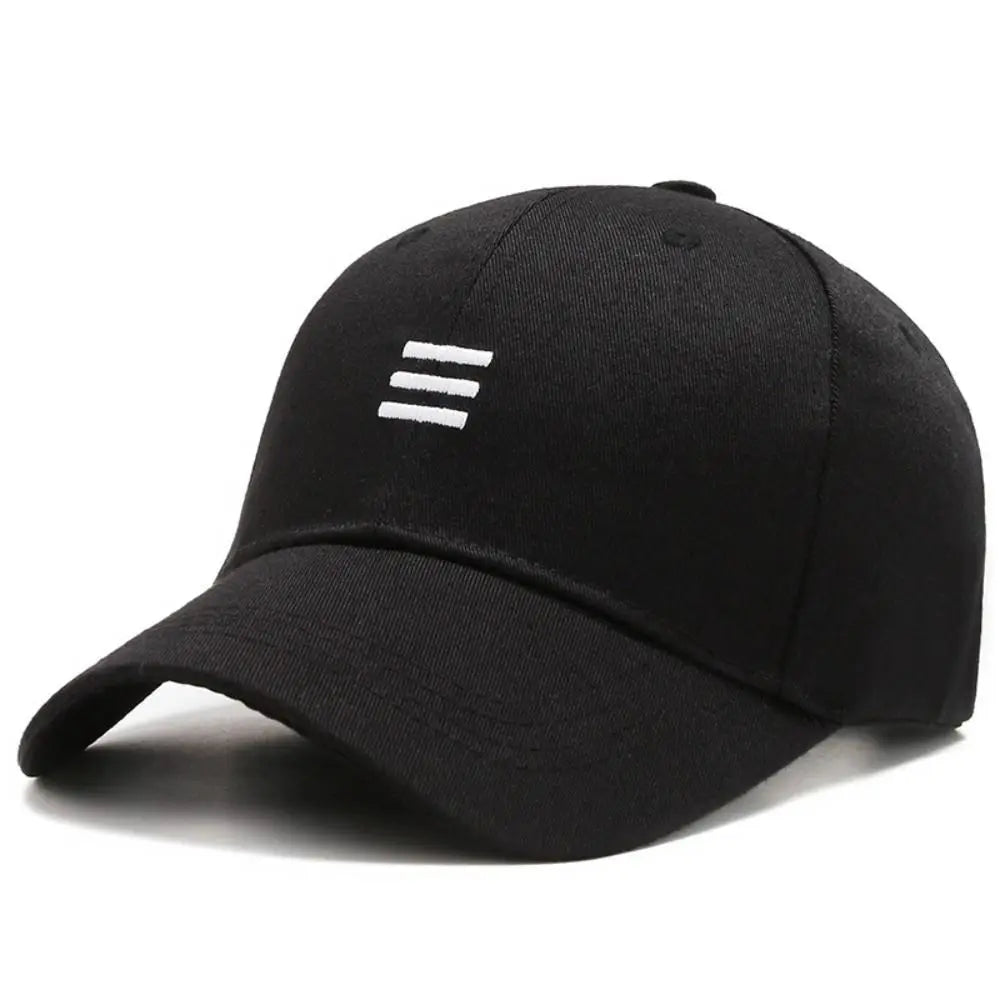 Hat trendy simple three horizontal bars Summer Baseball Men Women's fashion leisure sunshade Cap