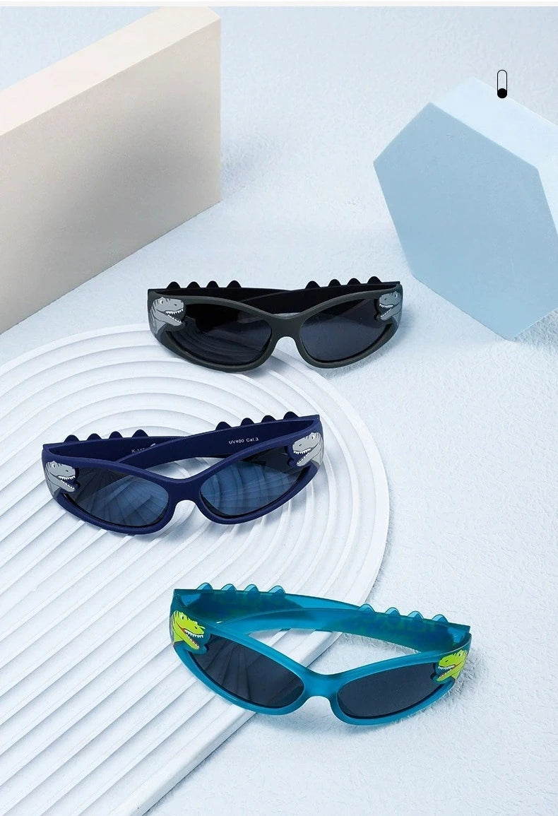 Children's Fashion Sunglasses Cartoon Dinosaur Sunglasses Cute Party Decoration Glasses Sunscreen Glasses UV Protection