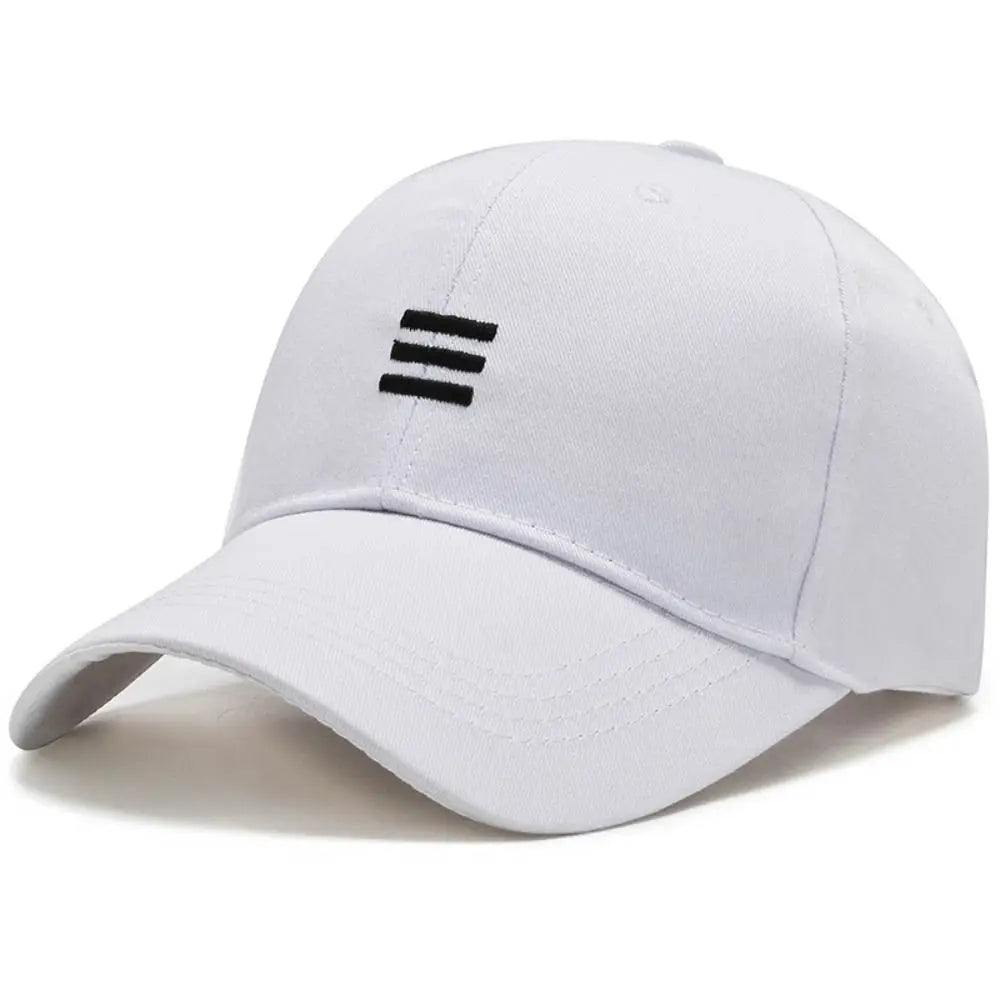 Hat trendy simple three horizontal bars Summer Baseball Men Women's fashion leisure sunshade Cap