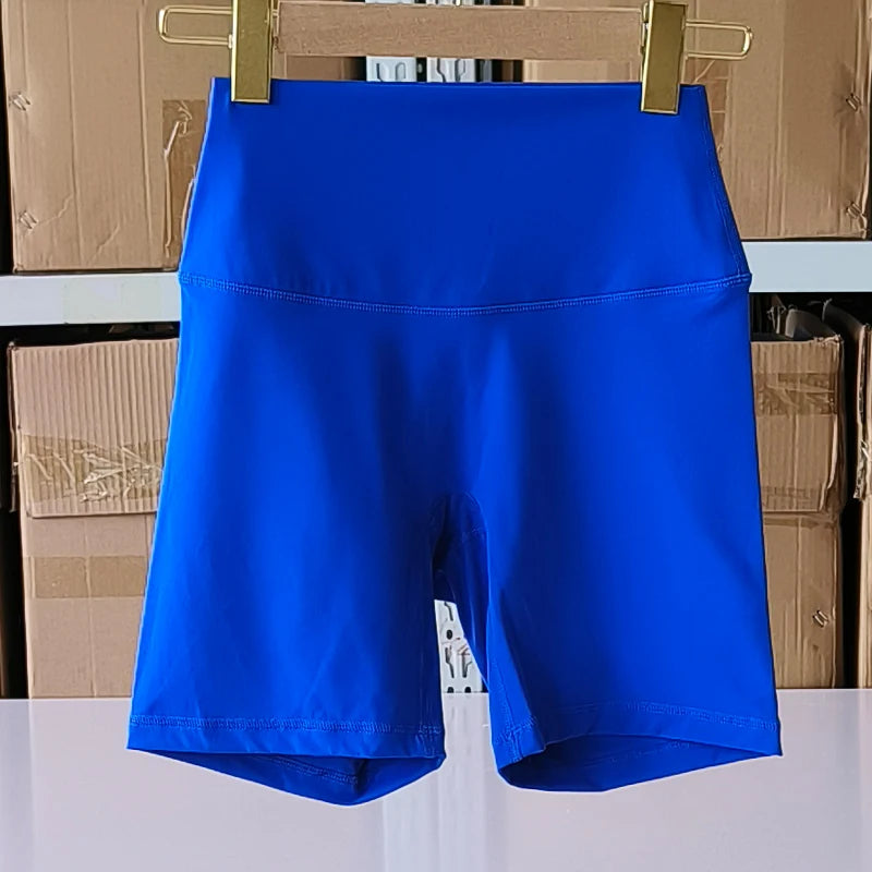 Sexy Solid Color Soft Tight Women Fitness Sport Short High Waist Yoga Short Leggings Cycling Comprehensive Training Jog Athletic
