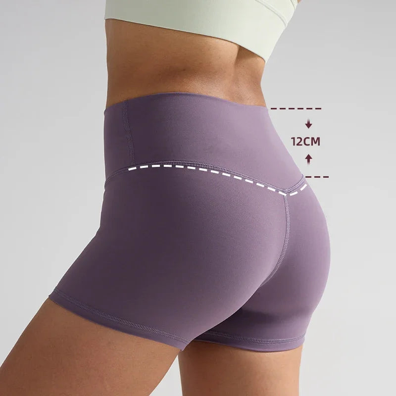 Women's Sports Yoga Shorts with High Waist, Hip Lift, Fitness, Running, Cycling, 3-point Shorts, Quick Drying Women's Yoga Short