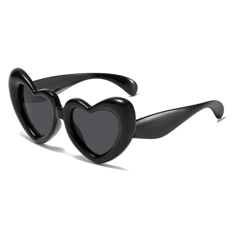 2024 New Children's Sunglasses And Funny Inflatable, Cute Heart Shaped Sunglasses, Female Instagram, Concave Shape