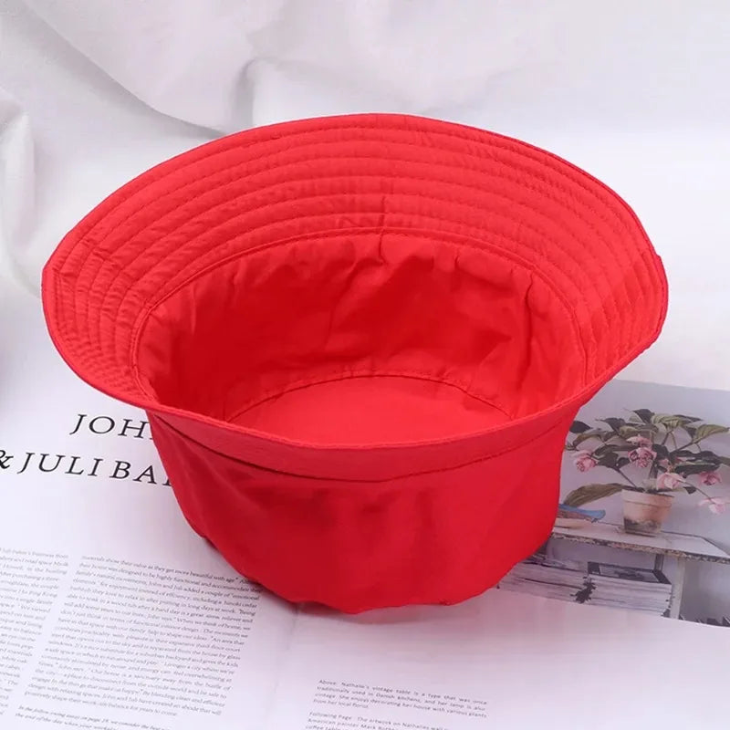 Summer Foldable Bucket Hat Unisex Outdoor Sunscreen Cotton Fishing Hunting Cap Men Basin Chapeau Sun Prevent Hats for Women 2023