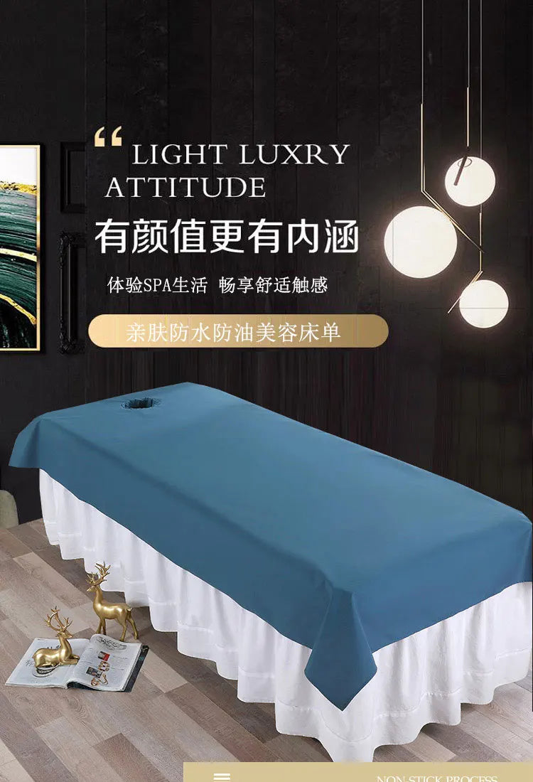 Waterproof Oilproof Beauty Salon Bed Sheets SPA Massage Skin-friendly Filmed Bed Table Cover Sheet for Salon Barbershop