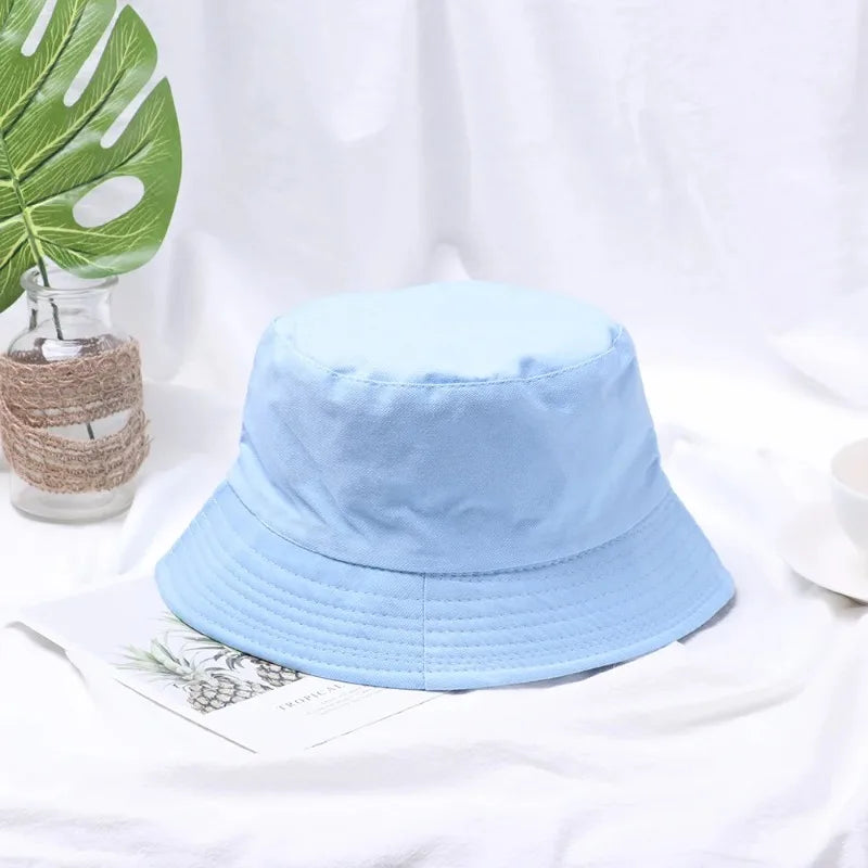 Summer Foldable Bucket Hat Unisex Outdoor Sunscreen Cotton Fishing Hunting Cap Men Basin Chapeau Sun Prevent Hats for Women 2023
