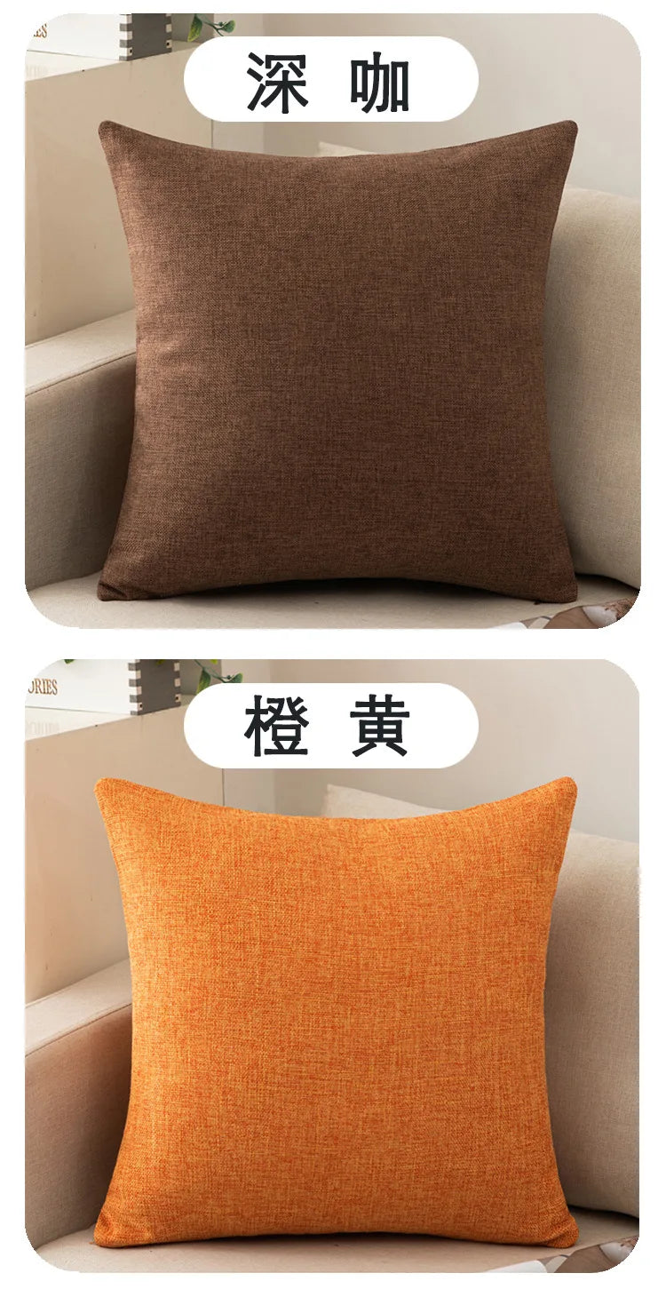 Decorative Square Throw Pillow Cushion Covers Super Soft Chenille Farmhouse Fall Pillowcase Living Room Bedroom Sofa Couch